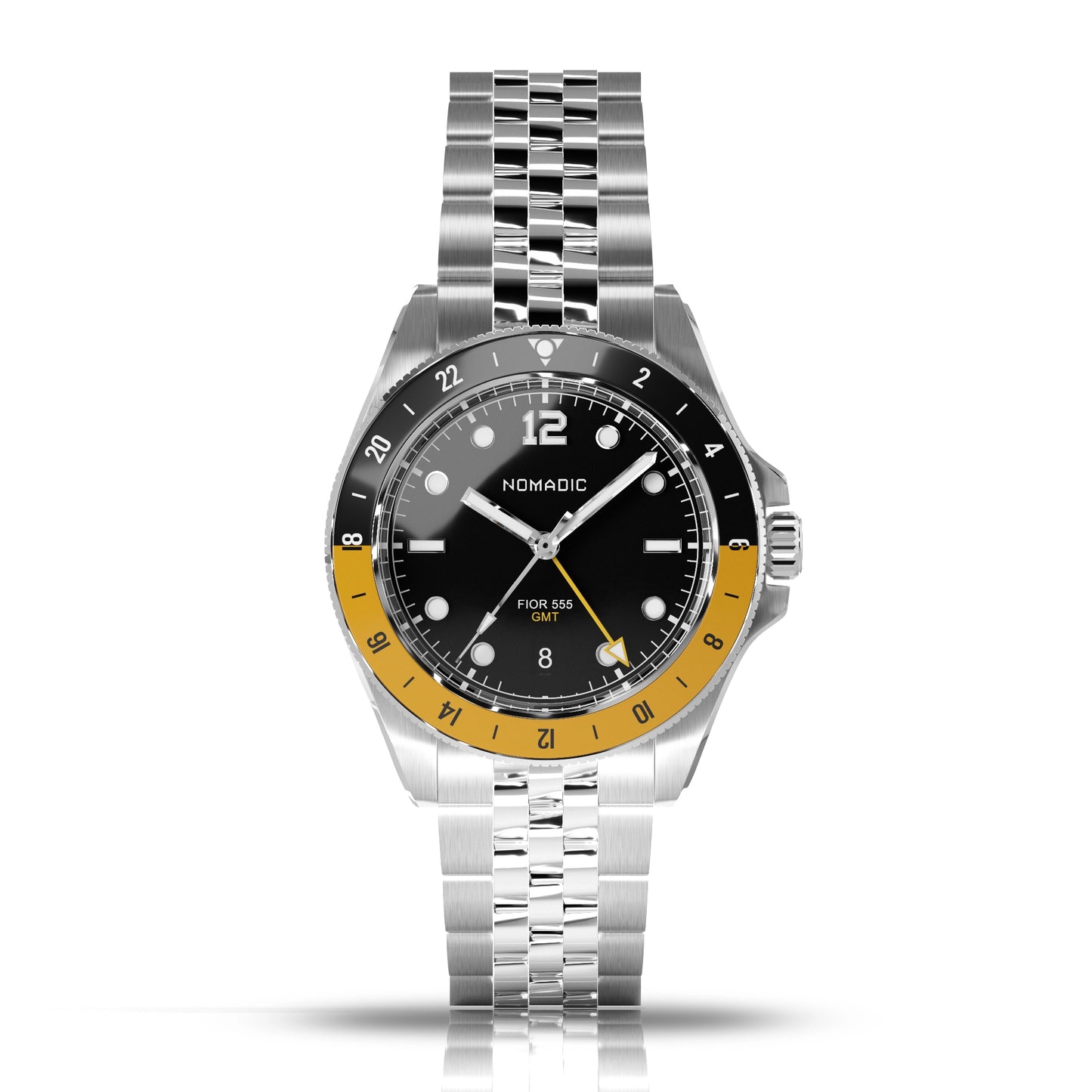 Fíor 555 - GMT Watch (41mm) - Shipyard Yellow (1st Edtn)